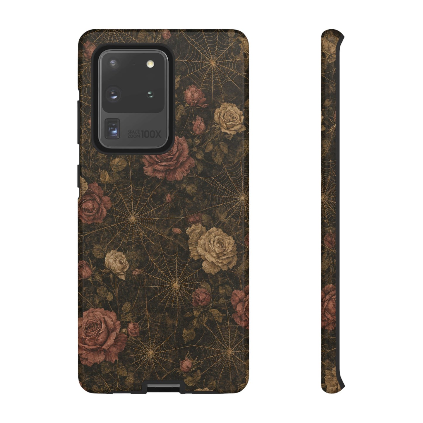 Spiderweb Rose Tough Case