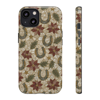 Pearl Horseshoe Poinsettia Tough Case
