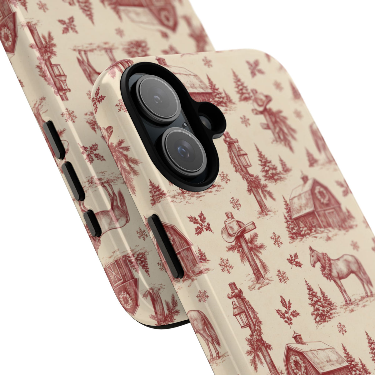 Christmas Toile Tough Case