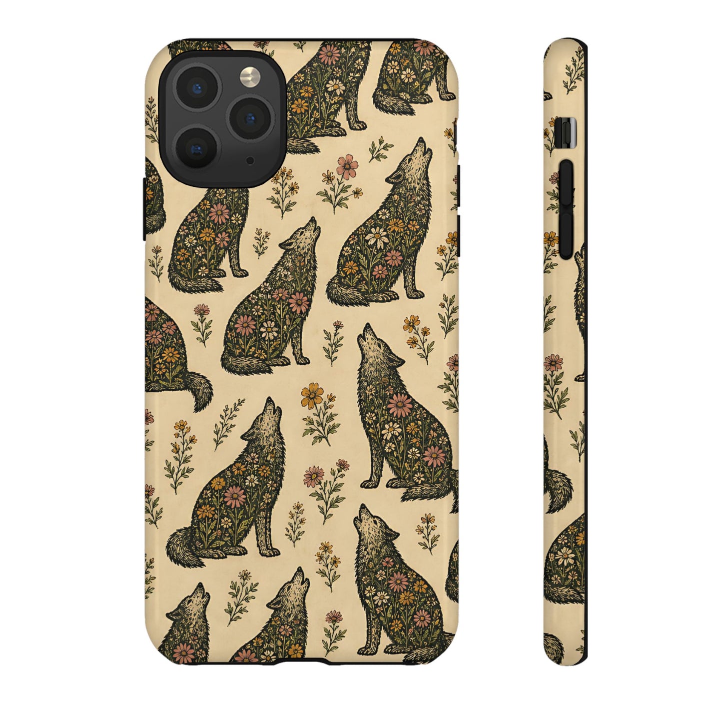 Floral Wolves Tough Case