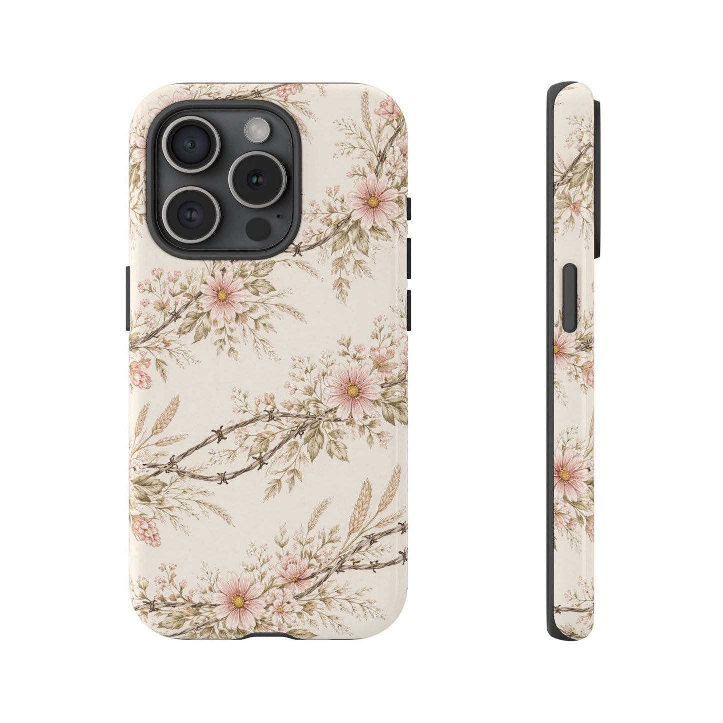 Floral Barbed Wire Tough Case