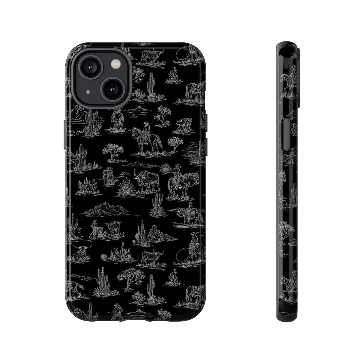 Midnight Toile Tough Case