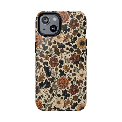 Autumn Cowhide Bloom Magnetic Case