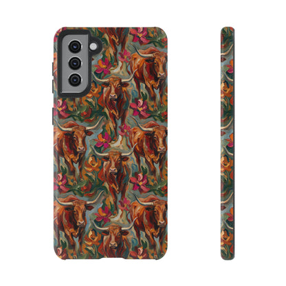 Painted Longhorns Tough Case