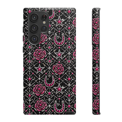 Rhinestone Rose Tough Case