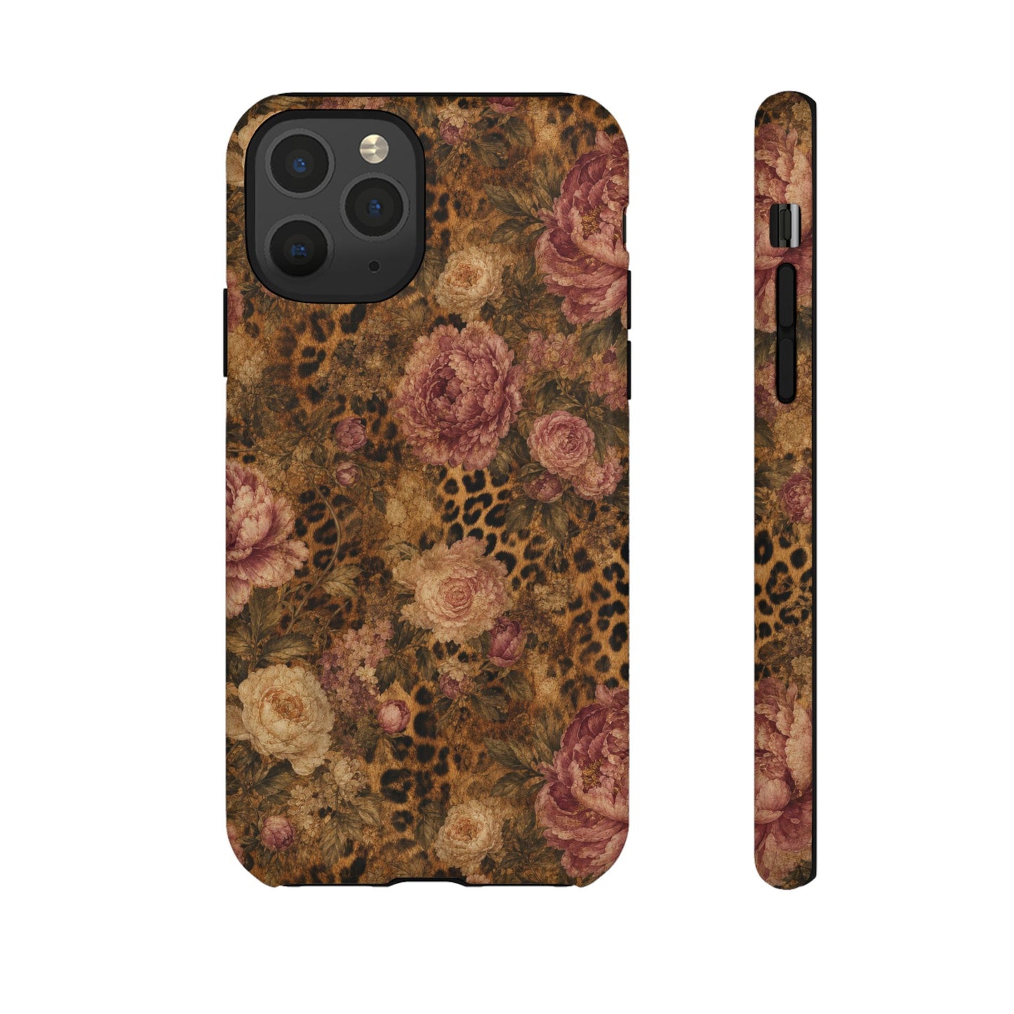 Leopard Floral Tough Case