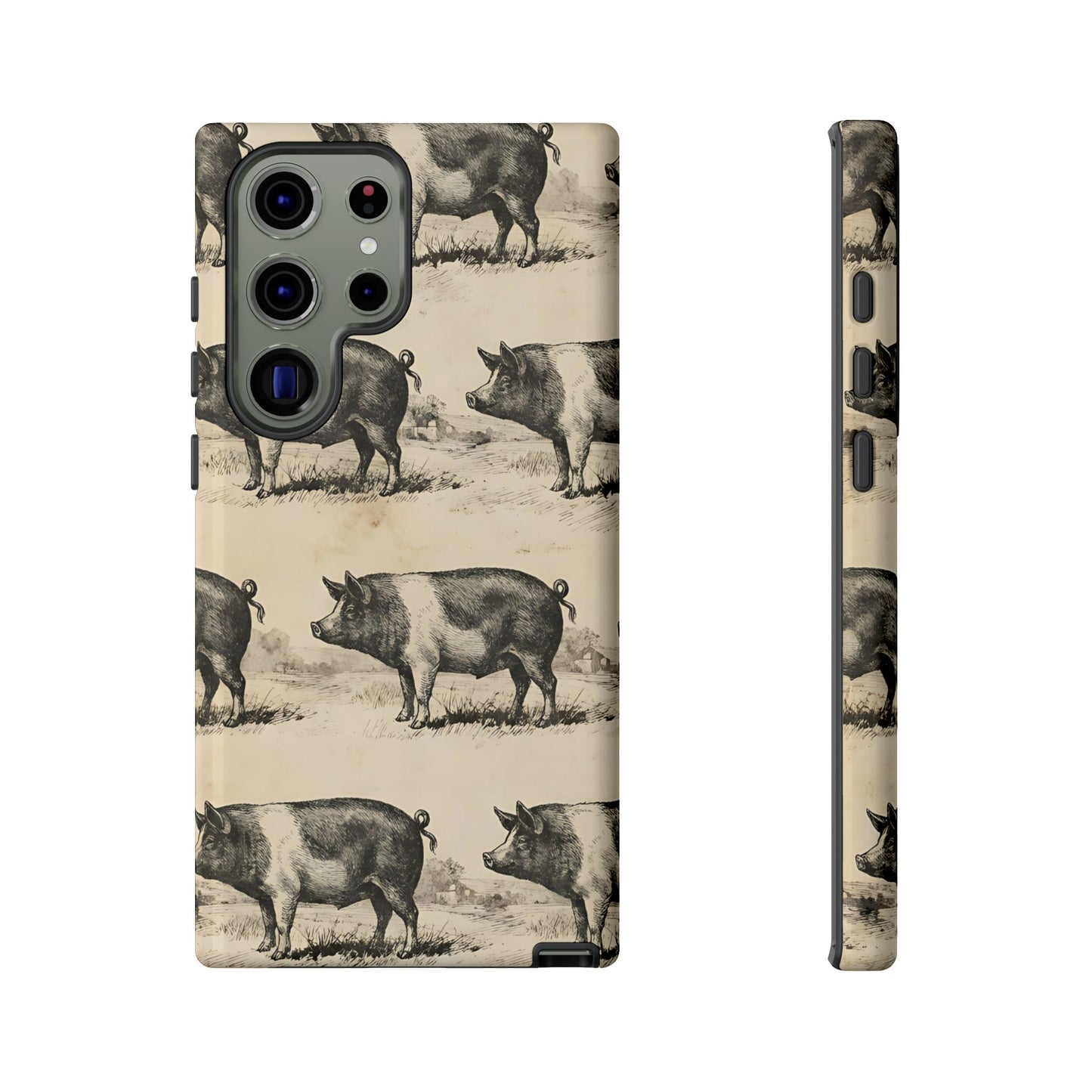 Vintage Pigs Tough Case