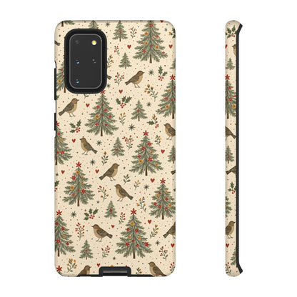 Folk Christmas Birds Tough Case