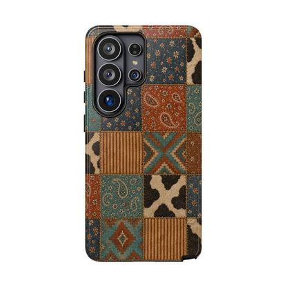 Turquoise Patchwork Tough Case