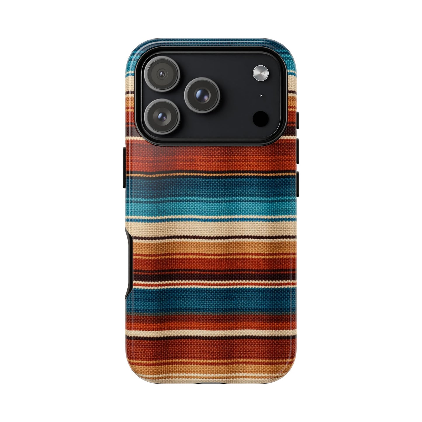 Turquoise + Orange Serape Tough Case