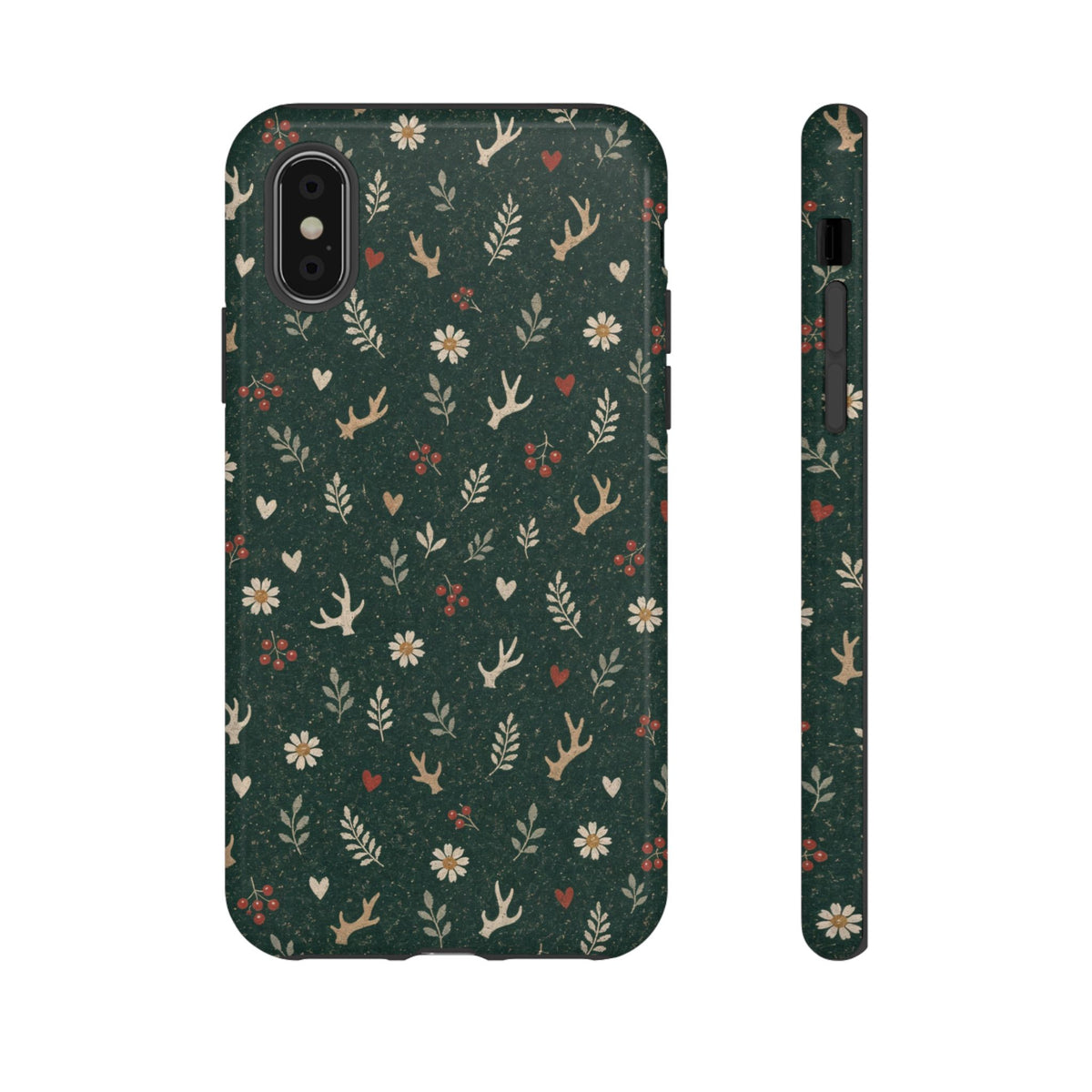 Antler Daisies Evergreen Tough Case