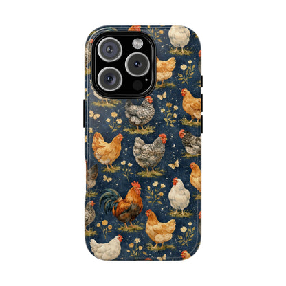 Indigo Chickens Tough Case