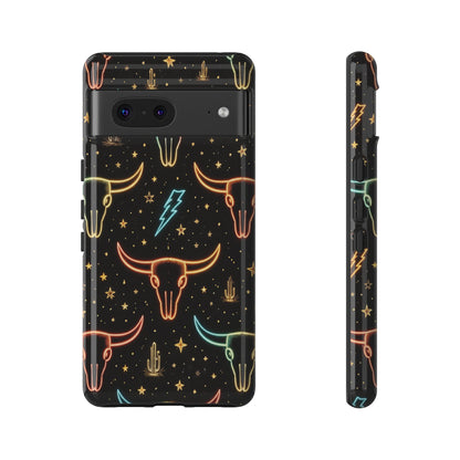 Neon Longhorns Tough Case