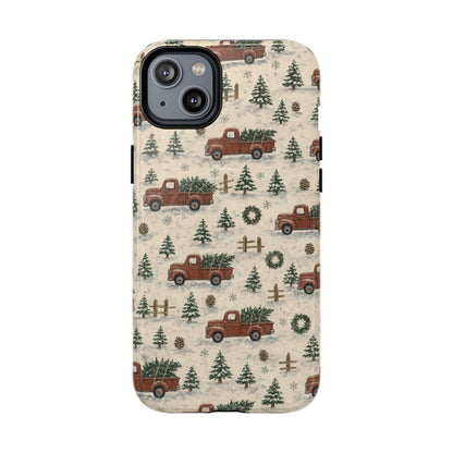 Red Truck Tree Farm Magnetic Case