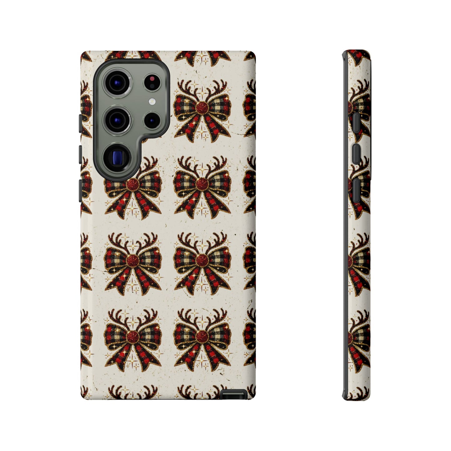 Christmas Antlers + Bows Tough Case