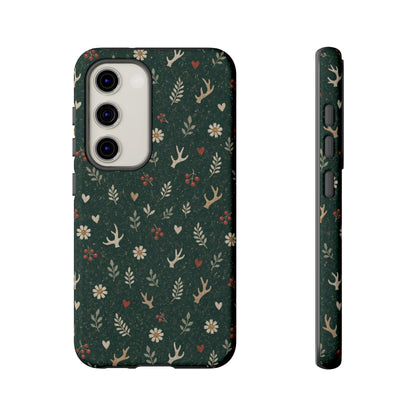 Antler Daisies Evergreen Tough Case