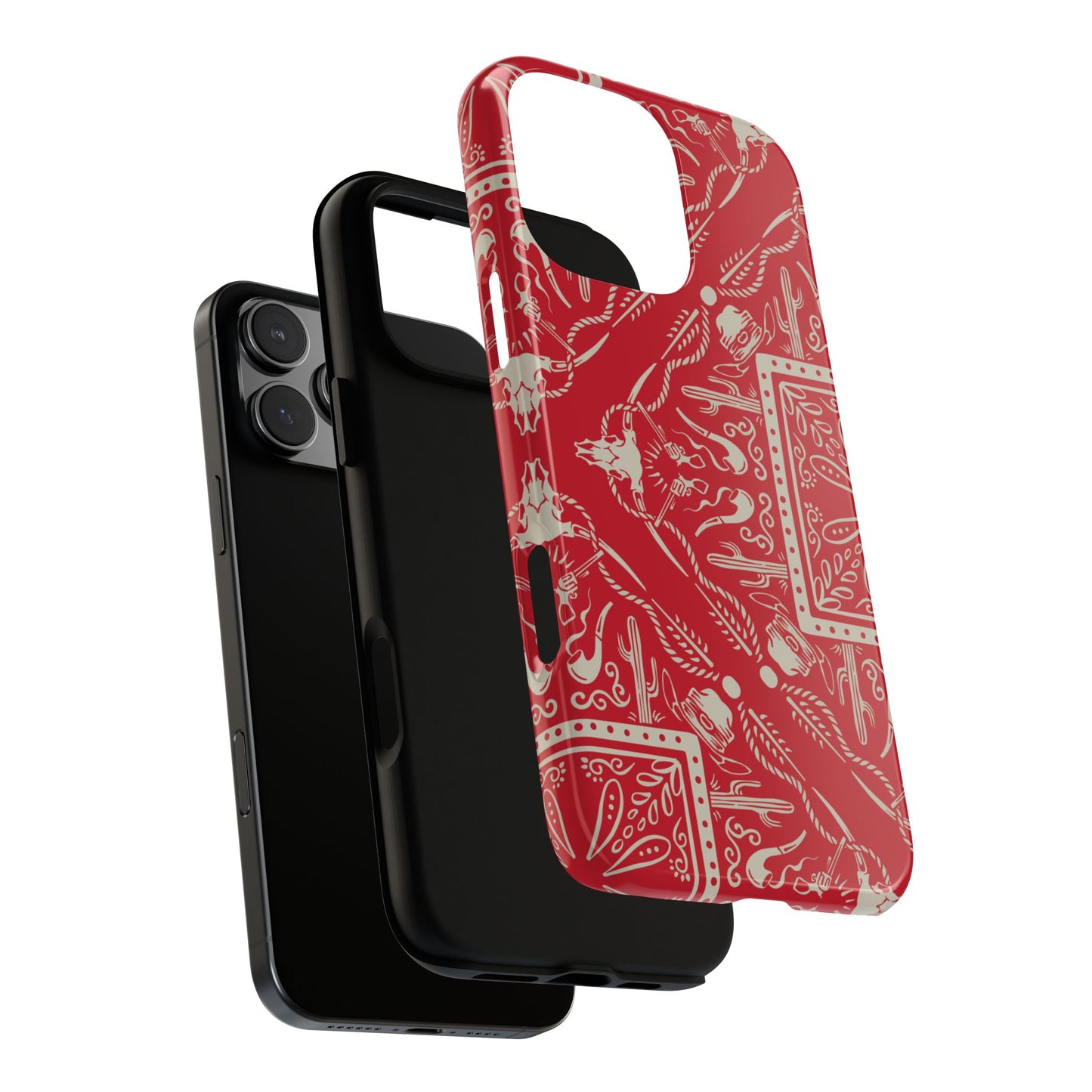 Western Red Bandana Tough Phone Case