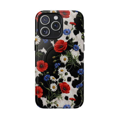 Cowhide Patriot Bloom Magnetic Case