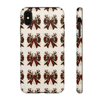 Christmas Antlers + Bows Tough Case