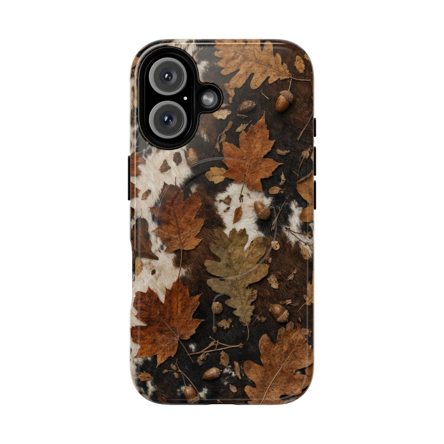 Cowhide Oak Magnetic Case