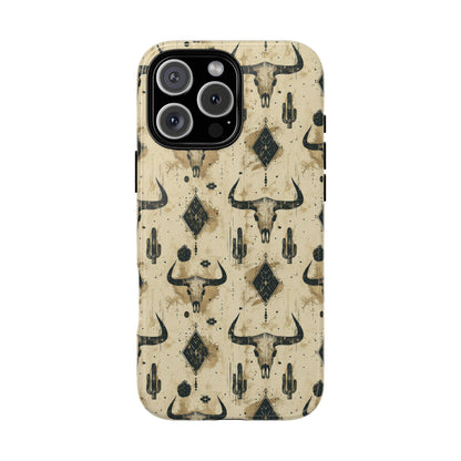 Bull Skull Grunge Tough Phone Case