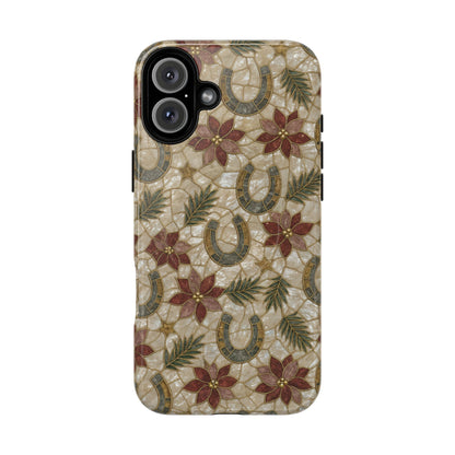 Pearl Horseshoe Poinsettia Magnetic Case