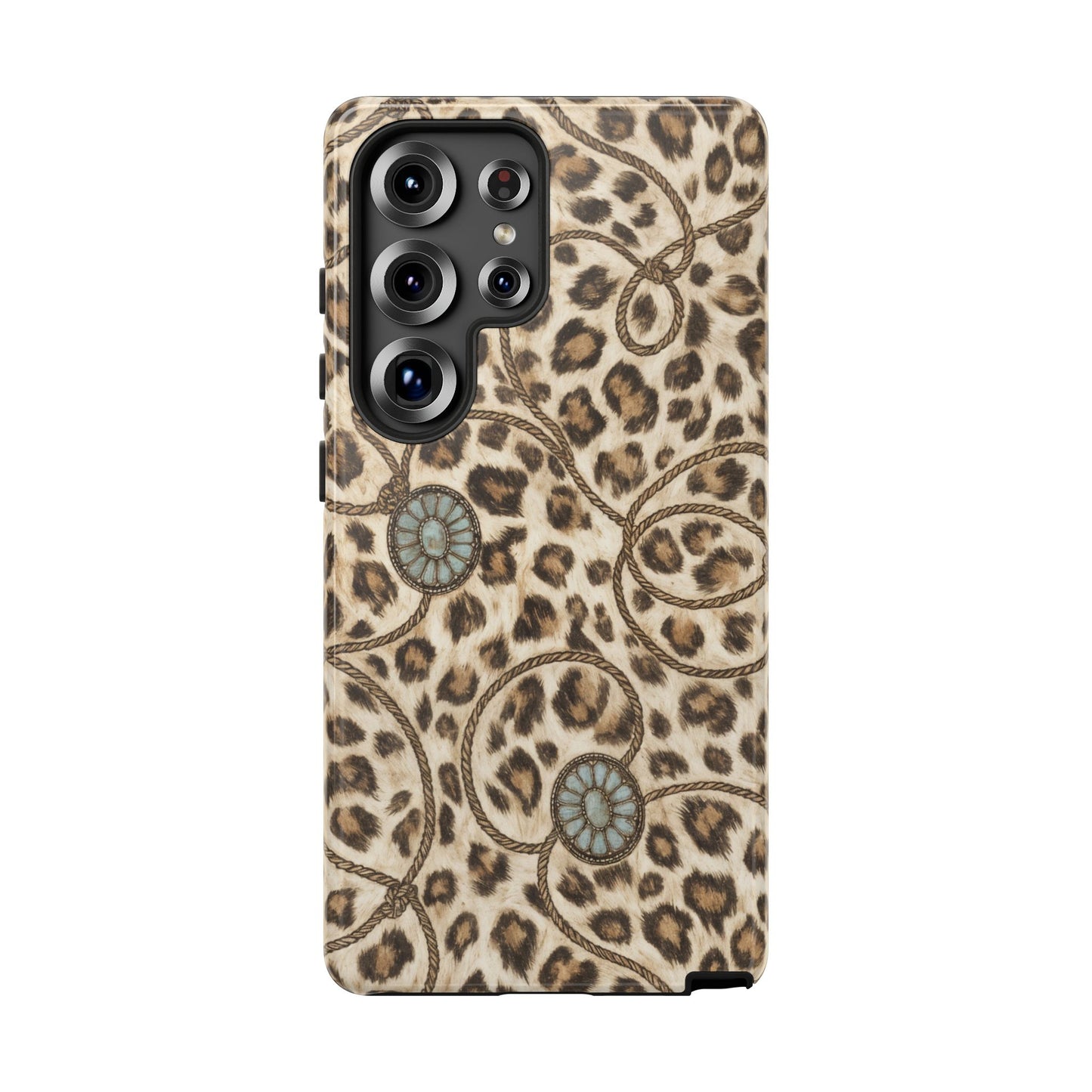 Leopard Rope Conchos Tough Case
