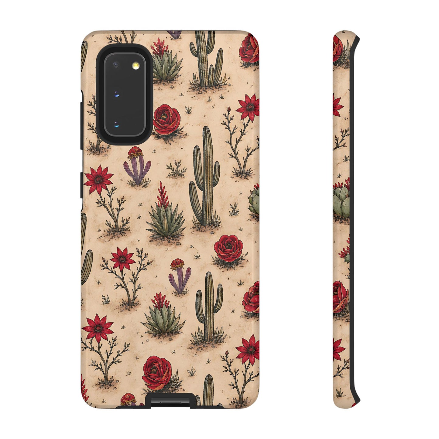 Red Bloom Desert Tough Case