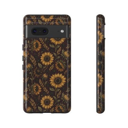 Burgundy Sunflowers Tough Case