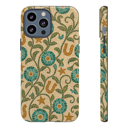 Turquoise Horseshoe Mosaic Tough Case