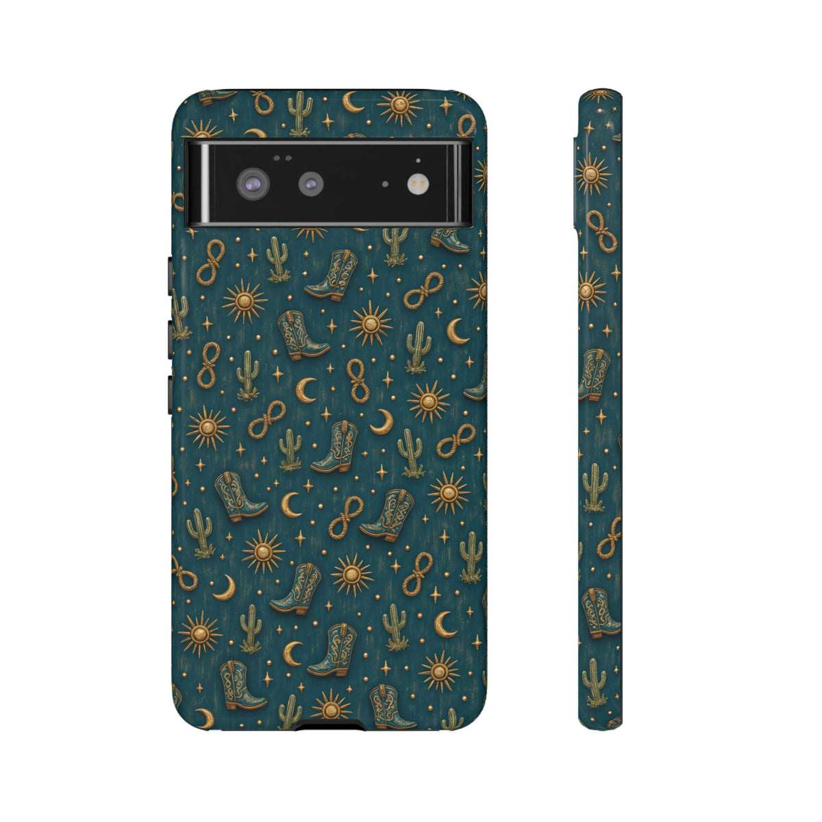 Teal Western Charms Tough Case