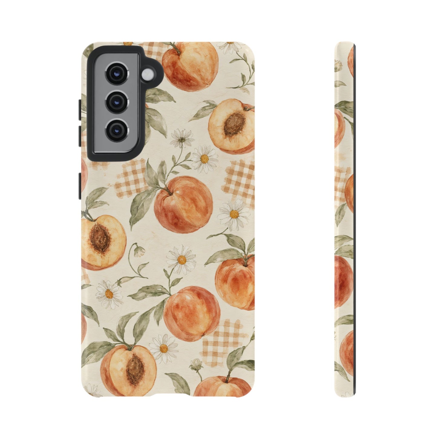 Peachy Gingham Tough Case