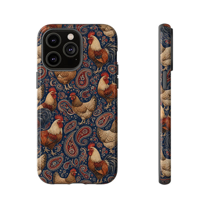 Patriotic Paisley Chickens Tough Case