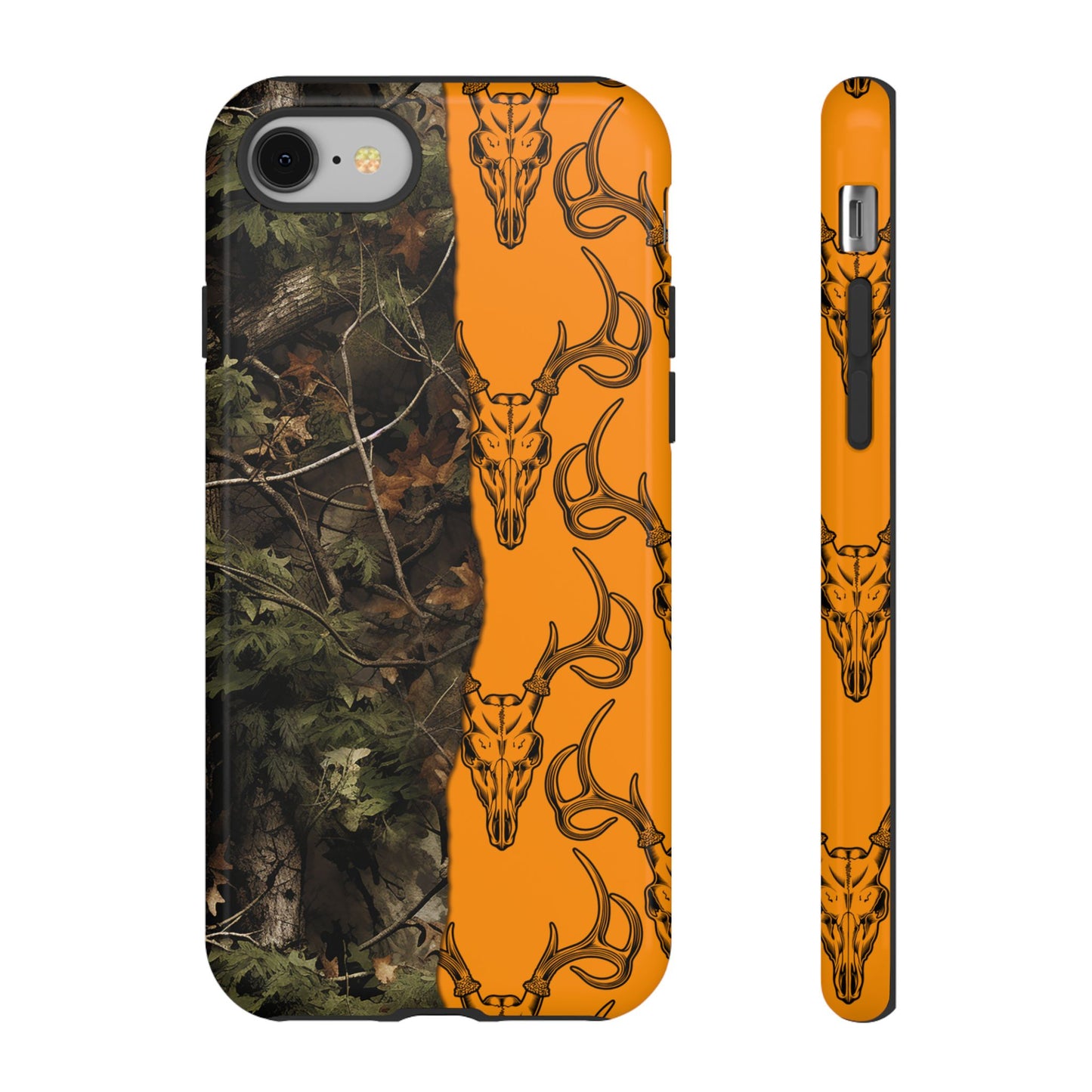 Camo Deer Skulls Orange Tough Case