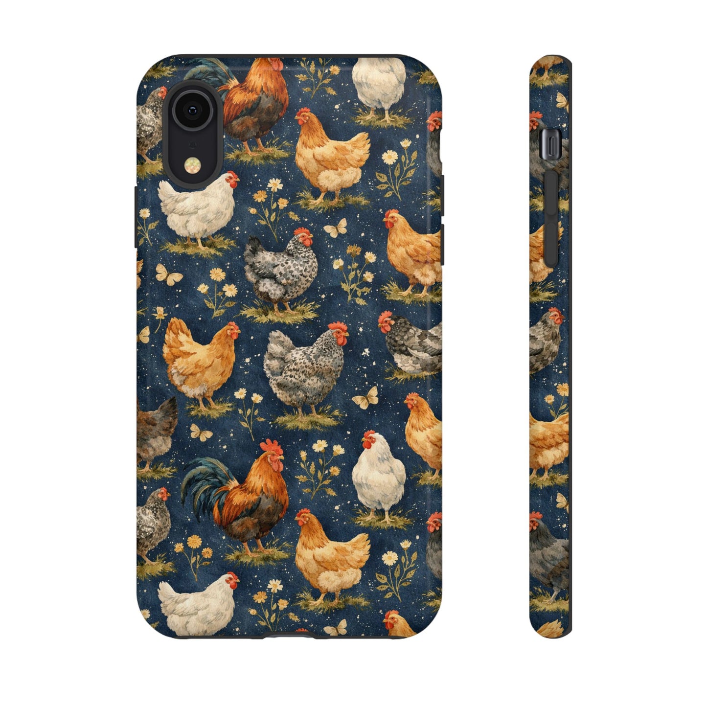 Indigo Chickens Tough Case