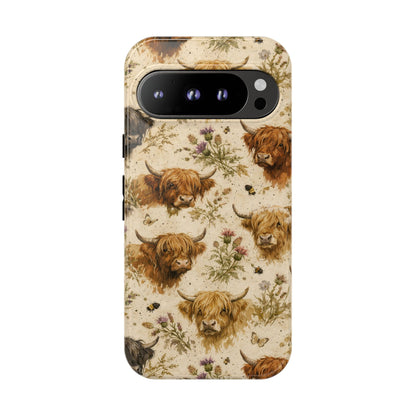 Cottage Core Highland Cows Tough Case