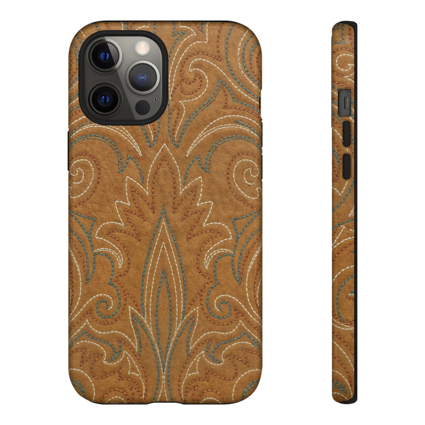 Boot Stitch Tan Tough Case