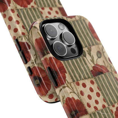 Poppy Patchwork Magnetic Case