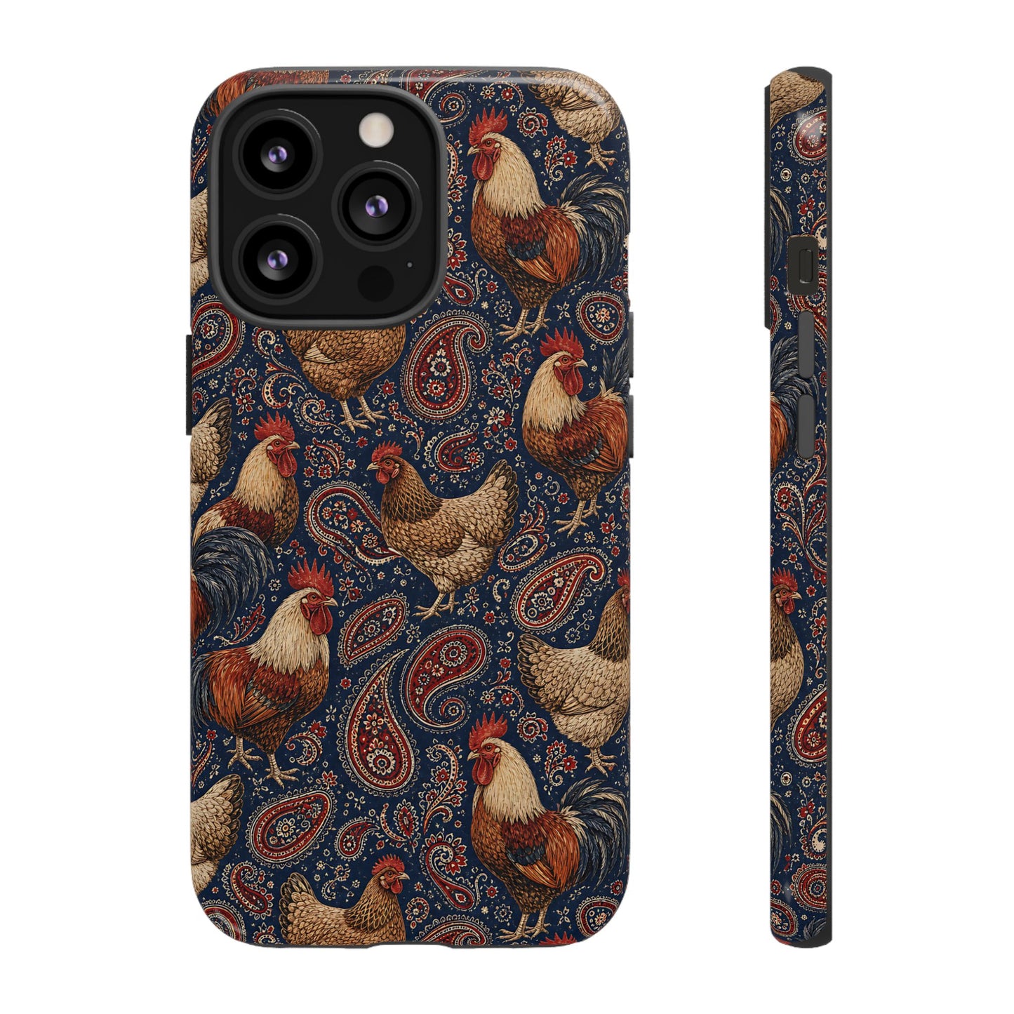 Patriotic Paisley Chickens Tough Case