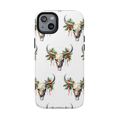 Christmas Bull Skull Magnetic Case