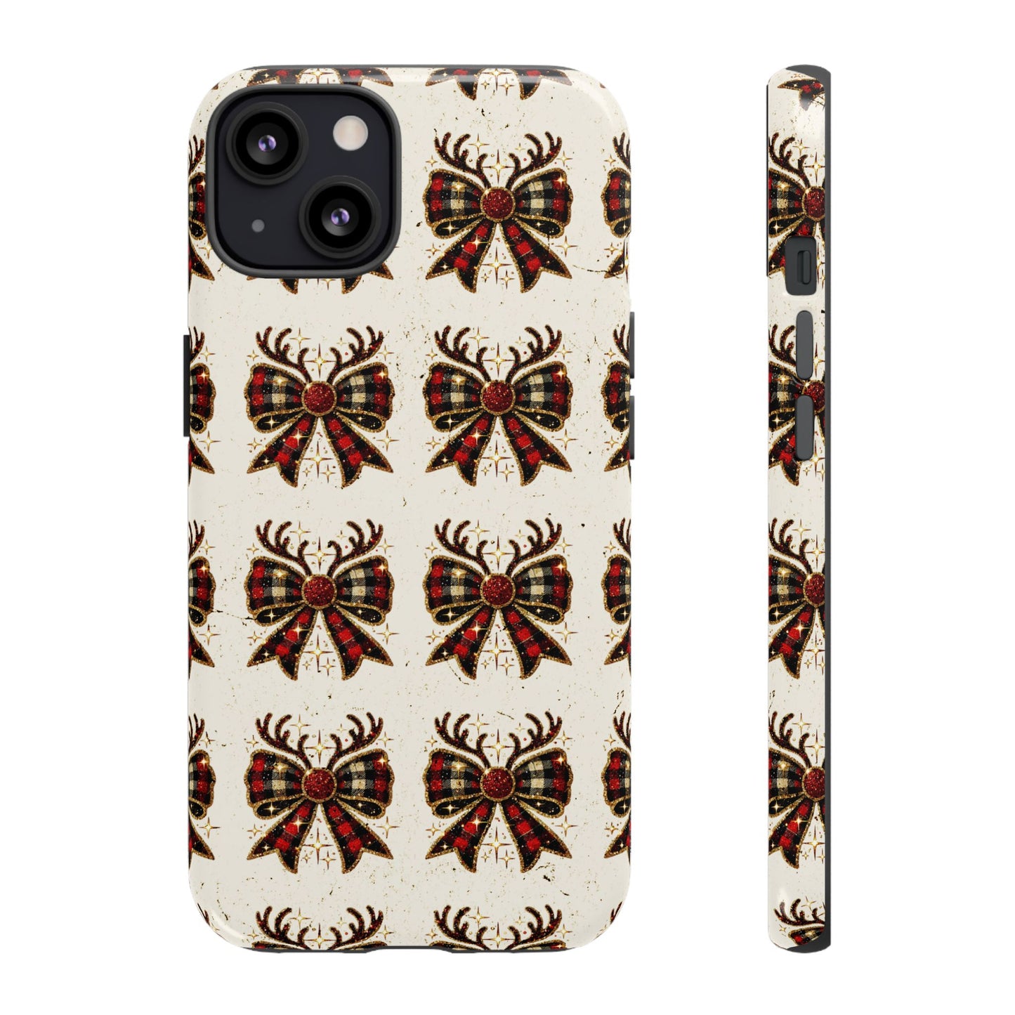 Christmas Antlers + Bows Tough Case