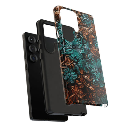 Tooled Floral Phone Case