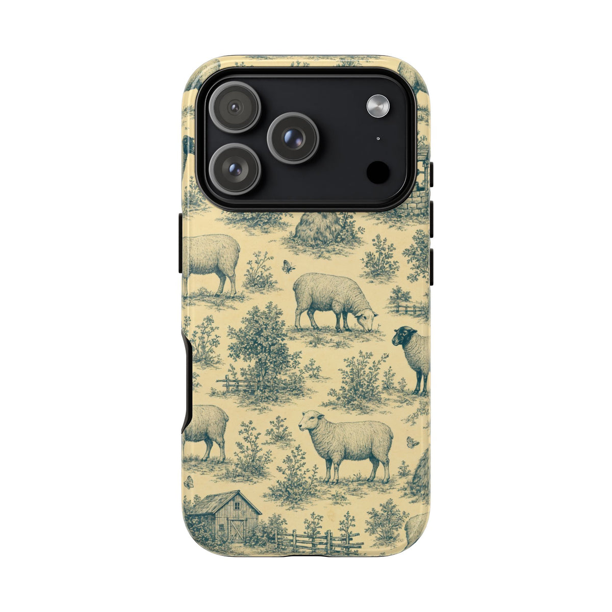 Sheep Toile Tough Case