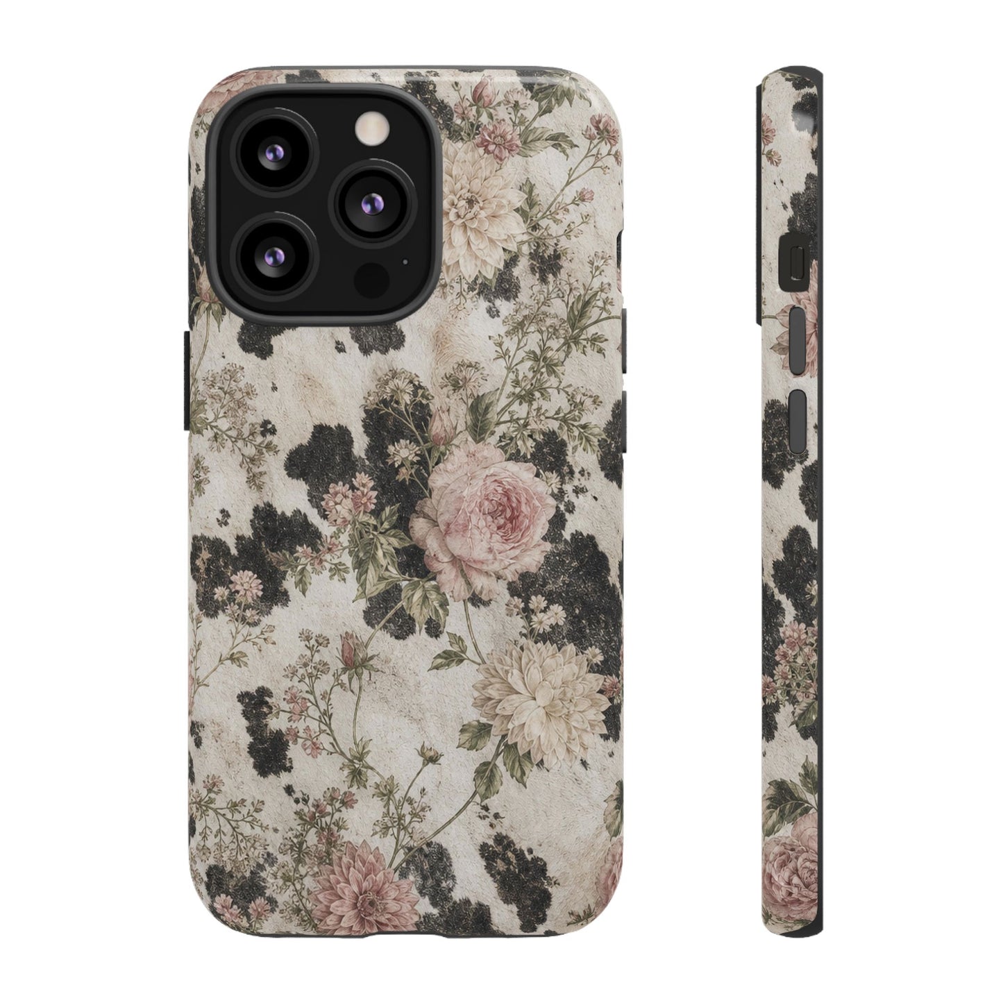Floral Cowhide Tough Case