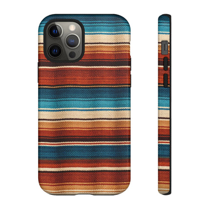 Turquoise + Orange Serape Tough Case