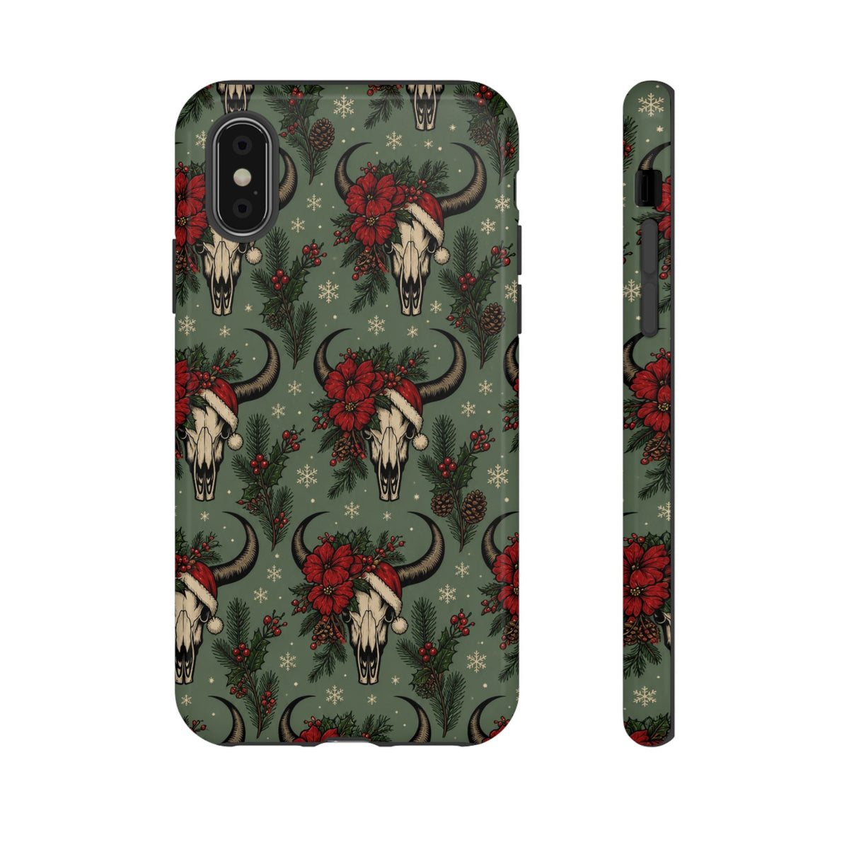 Santa Bull Skulls Tough Case