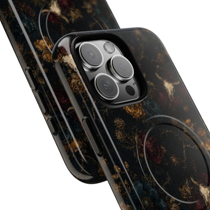 Bull Skull Bloom Magnetic Case