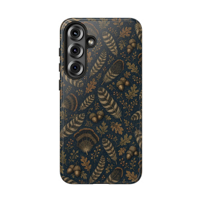 Navy Feathers Tough Case