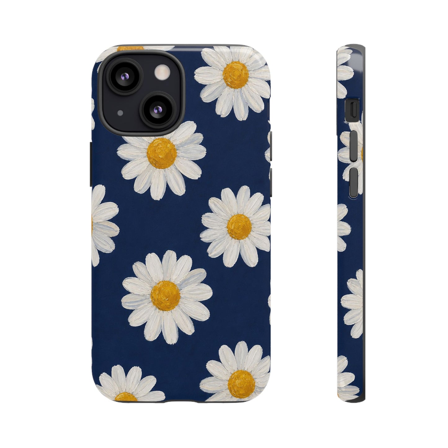 Navy Daisy Tough Case
