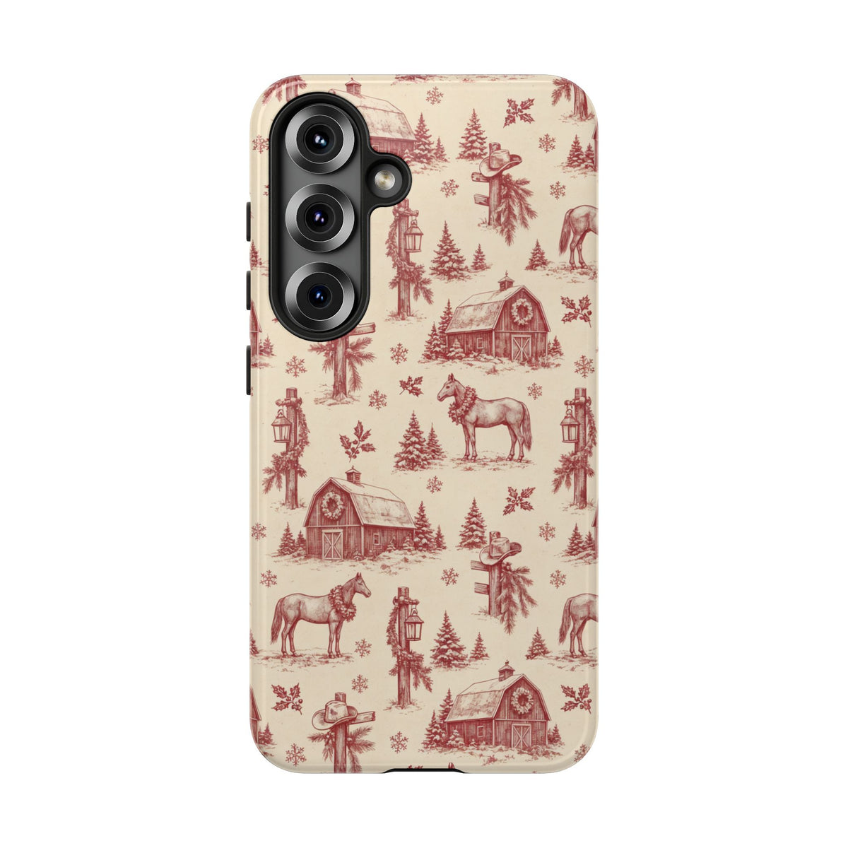 Christmas Toile Tough Case